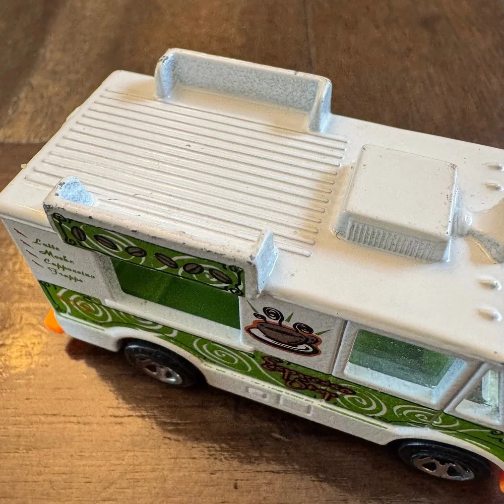 Hot Wheels Quick Bite Food Truck Espresso Stop White Coffee Van 1983 Mattel